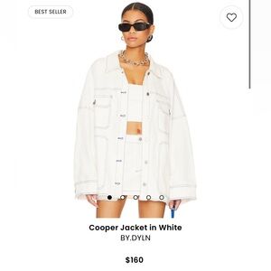 BY.DYLN white jean jacket